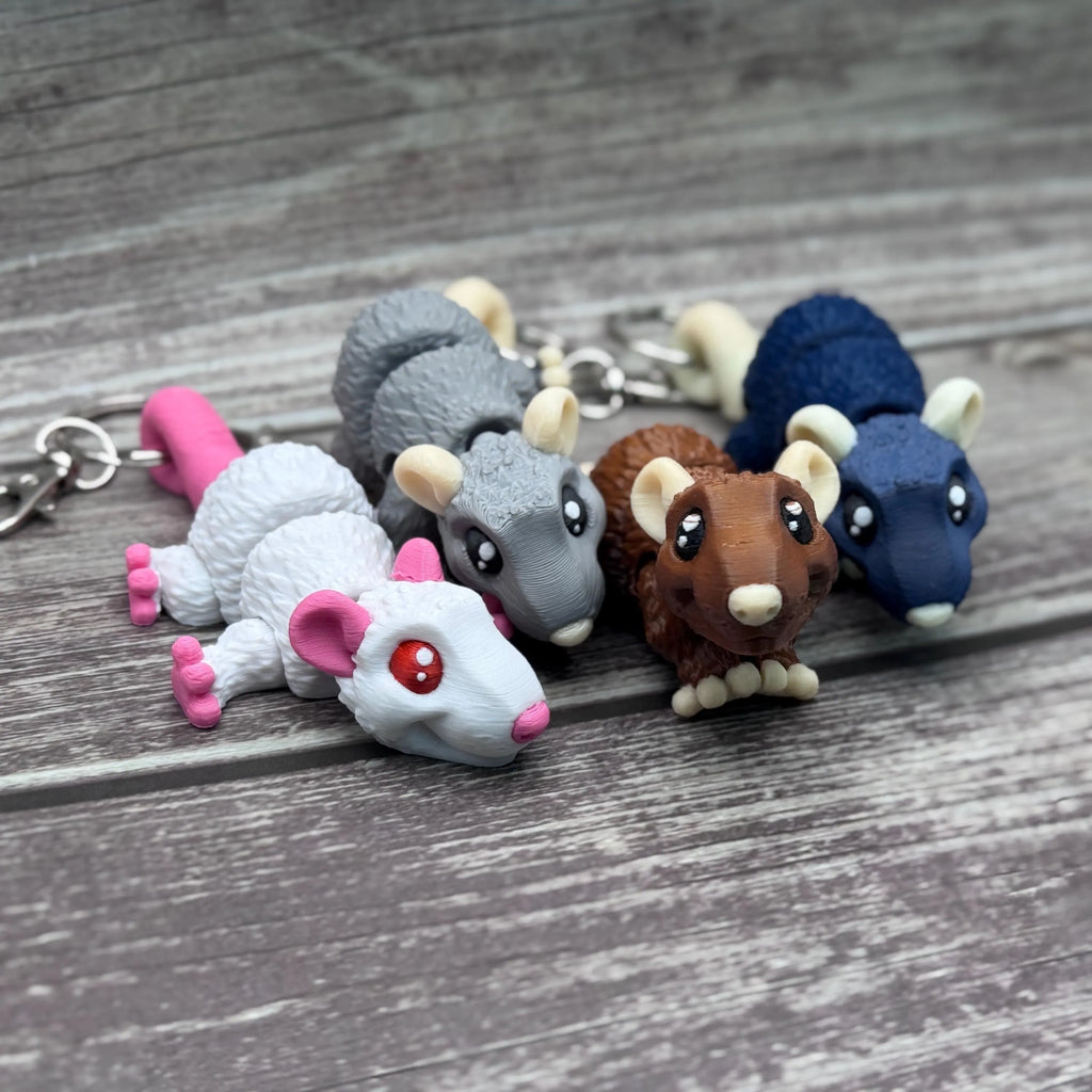 Rat Fidget Keychain